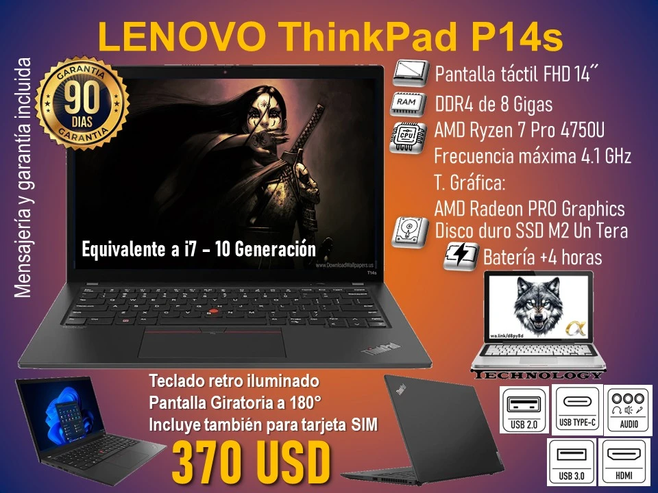 Lenovo ThinkPad P14s's foto | Alpha Technology |  BizneCubano