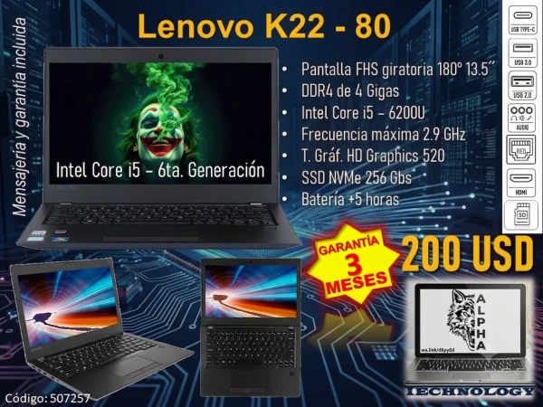 LENOVO K22 - 80's foto | Alpha Technology |  BizneCubano