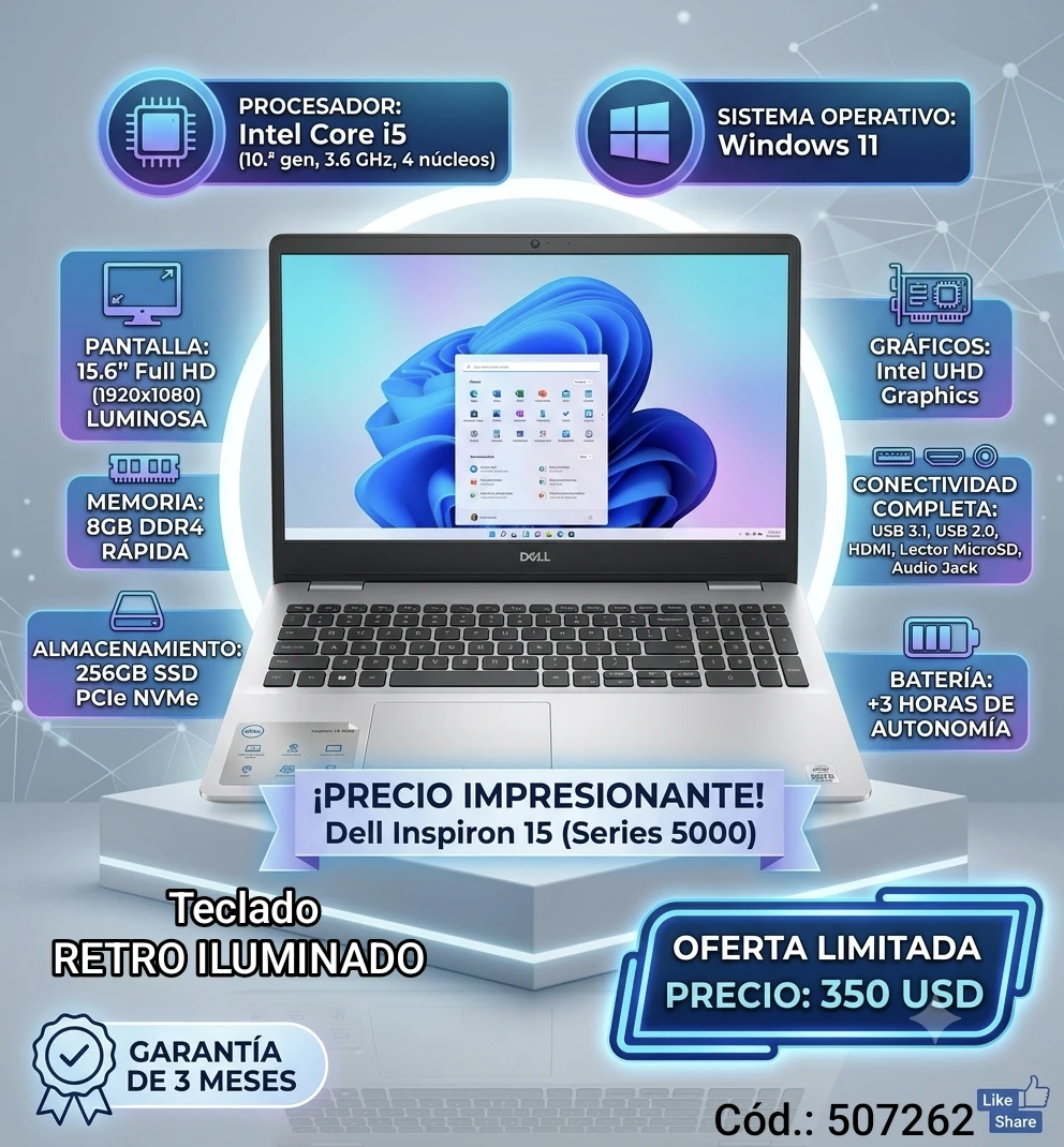 DELL Inspiron 15 5593's foto | Alpha Technology |  BizneCubano