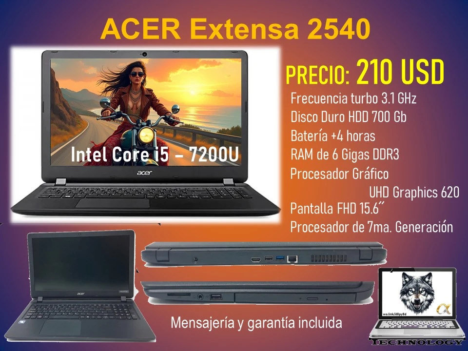 ACER Extensa 2540's foto | Alpha Technology |  BizneCubano